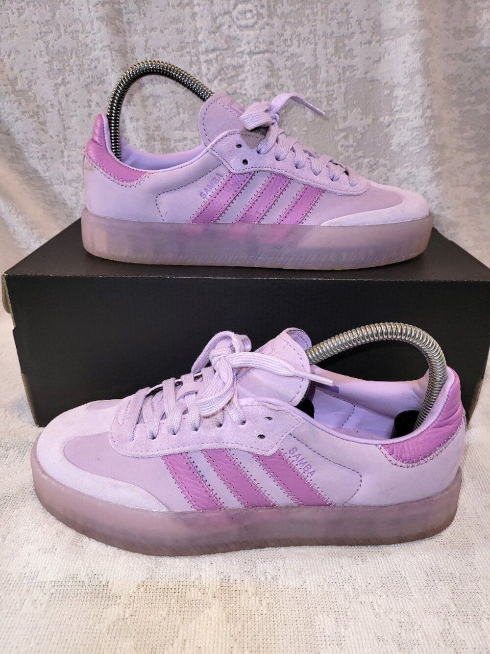 Adidas Sambae Samba OG Preloved Purple Lilac Tan Gum JS3955 Women's Size 6.5
